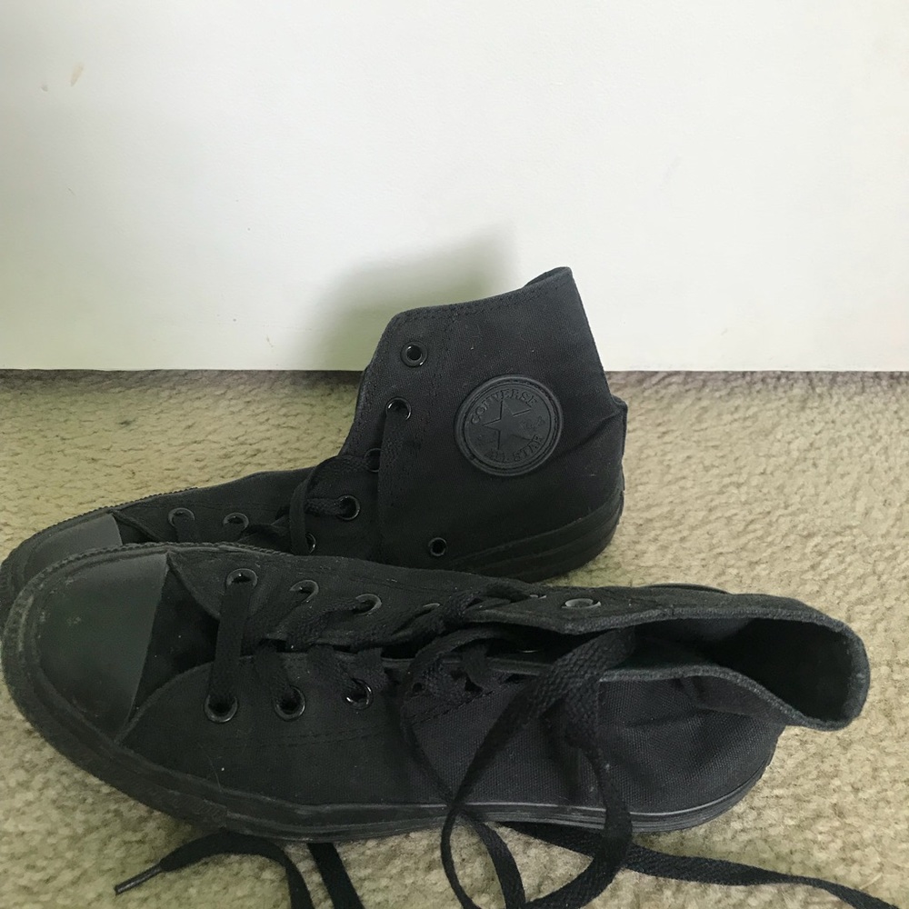 High Top All Black Converse